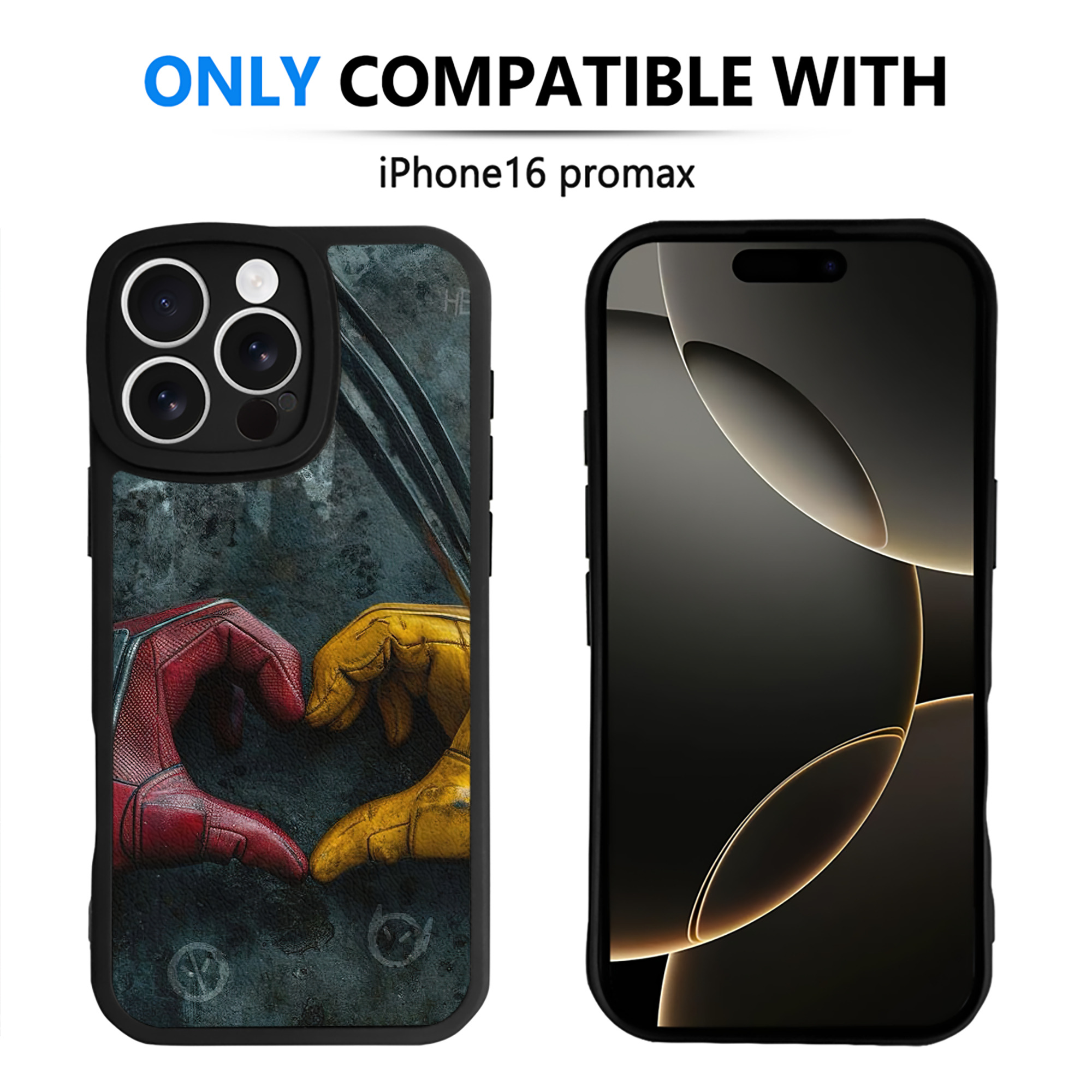 （画像用） Deadpool デッドプール 【iPhone 16シリーズ対応】シリコンスマホケース（レザー調） 材質：シリコン